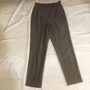 Designer Diane Von Furstenberg striped slacks sz 6
